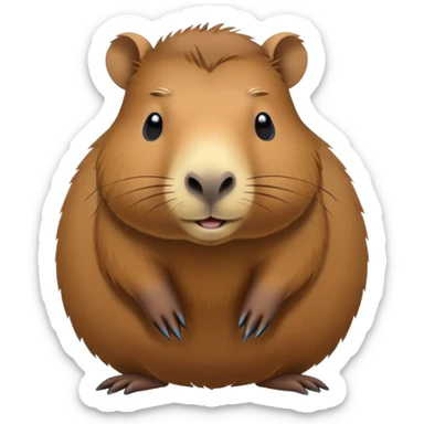 Fat ass capybara  sticker