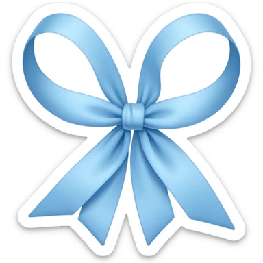 Romantic pastel blue aesthetic decorations sticker