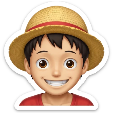 smile luffy sticker