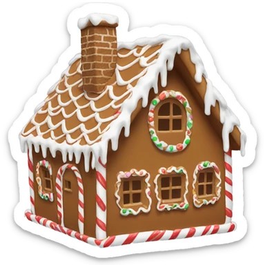 gingerbread house sticker