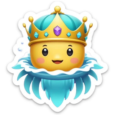 Emblema de sub para Twitch que sea una corona chula para recibirla a los 4 meses sticker