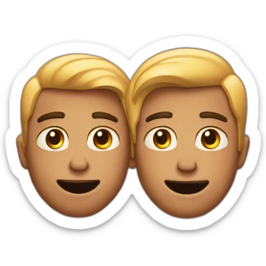 Gay couple seeing a movie together in love sticker