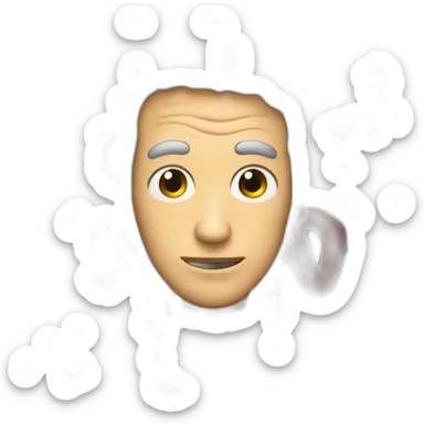 A man morphing into an octopus sticker