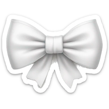 white bow sticker