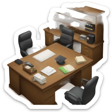 desk office sticker