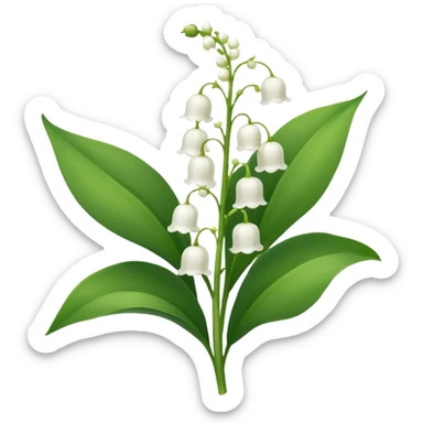 lily of the valley sticker