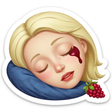 Berry sleeping sticker