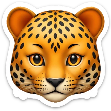 Leopard face 🐆  sticker