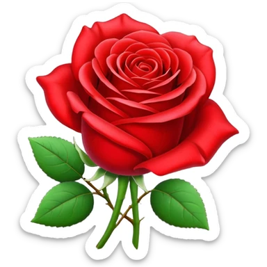 Red roses sticker