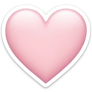 Light pink heart sticker