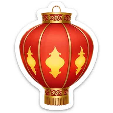 Chinese lantern sticker