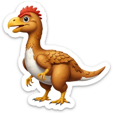 Chicken t-rex sticker