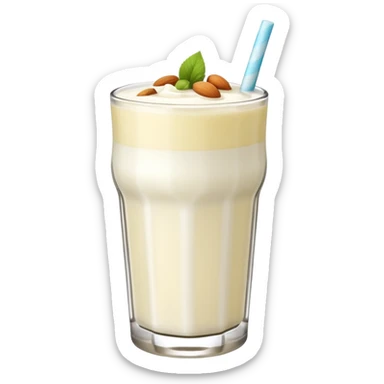 Lassi white coloured with punjabi touch on a glass without any extras remove straw and dryfruits sticker
