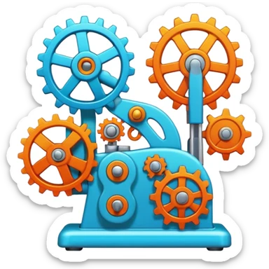 Generate an emoji whish shows Brain Factory Wonder Workshop. Which is in a nice cartoon style sticker