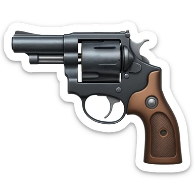 revolver with short barrel sticker