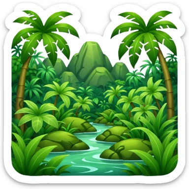 jungle sticker