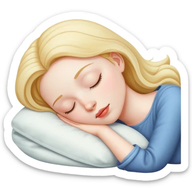 Girl sleeping  sticker