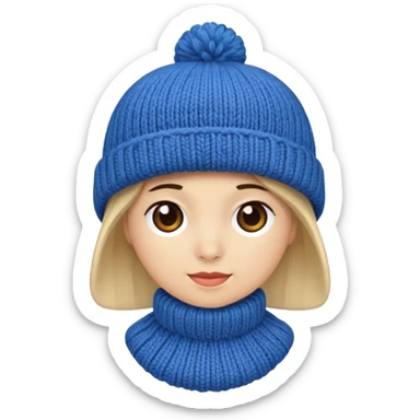 Blue hat  sticker