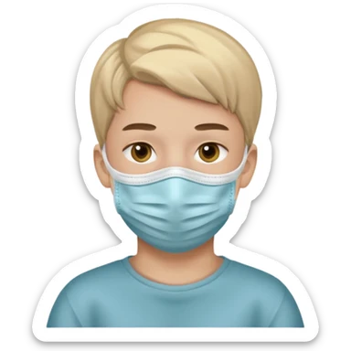 facemask beauty boy sticker