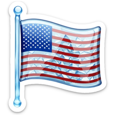 Ice USA flag emoji sticker