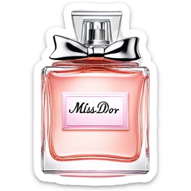 Miss dior perfume sticker