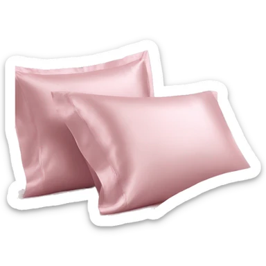 Light pink silk bedding set sticker