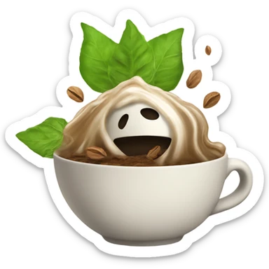 Spilling the tea leaves ￼ sticker