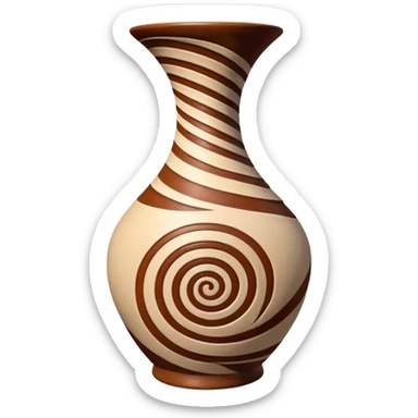 Spiral Pottery Vase sticker