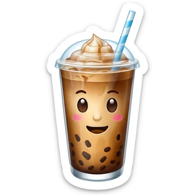 Iced coffee for summer sticker