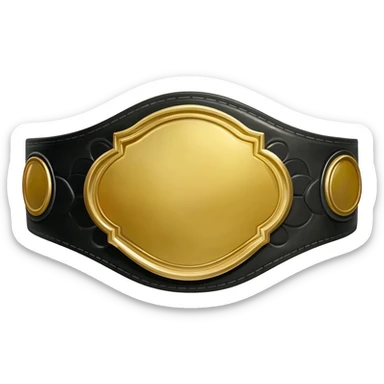 MMA belt sticker