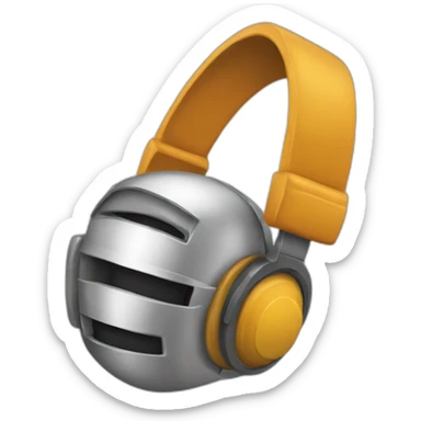 Casque de musique sticker