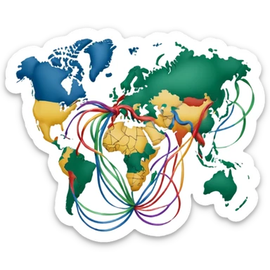 spread of fake news around the world sticker