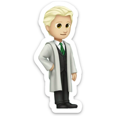 Draco Malfoy in Slytherin clothes sticker