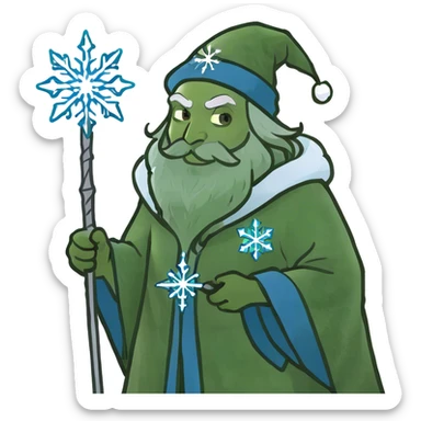 Frost wizard sticker