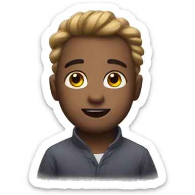 emoji showing cuteness with this face ":3" sticker