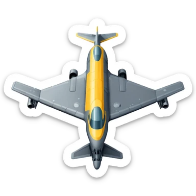b-2 bomber airplane pixel sticker