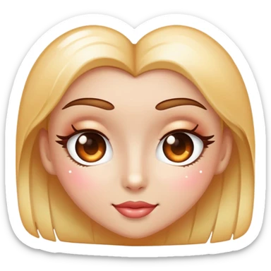 Heart eyes with love sticker