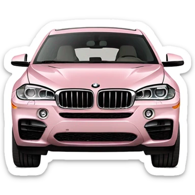 light pink bmw x6 car sticker