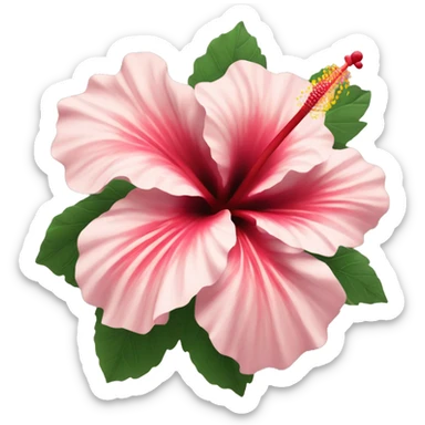 Bouquet of hibiscus  sticker