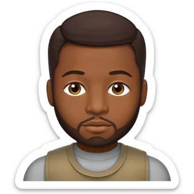 Durrell "Tank" Babbs with dark brown hair sticker