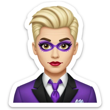 drag king fabulous makeup sticker