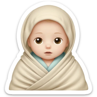 Blanketed baby  sticker