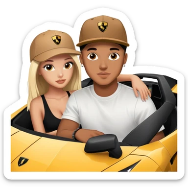 josh king jetset madrid with SnapBack and instagram model girlfriends in lambo sticker