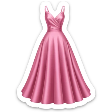 dress mannequin with pink dress sticker