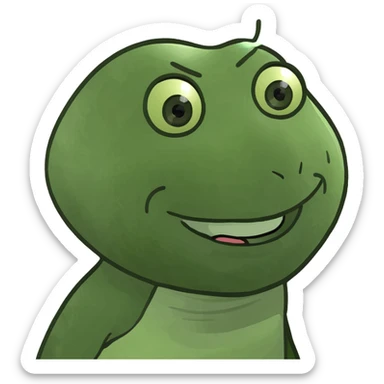 A wide face, radiant with joy, like the younger saint in a fresco sticker