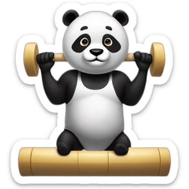 Panda ta gym sticker