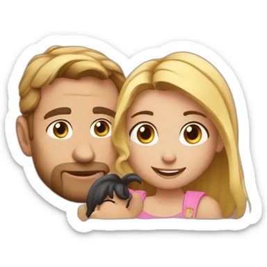 norman fait des videos avec une petite fille sticker