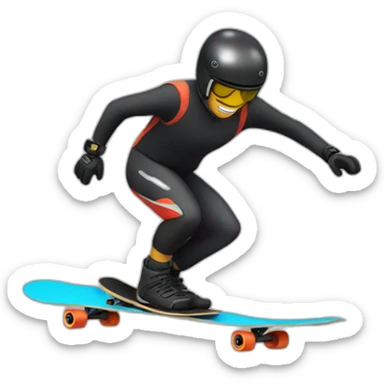 Longboard downhill sticker