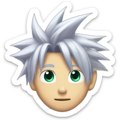 cloud strife with heart eyes sticker
