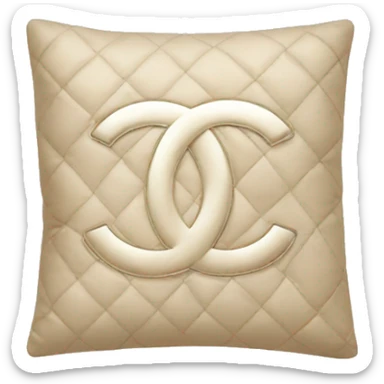 Chanel pillow beige sticker
